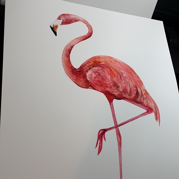 Wall Art Tropical Flamingo Print Unframed - Picture 12 of 12
